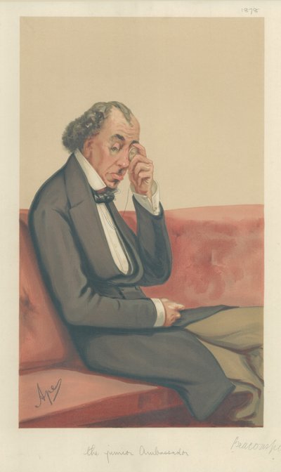 Benjamin Disraeli, de Graaf van Beaconsfield door Carlo Pellegrini